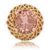 Bague vintage morganite et or