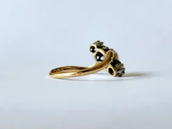 Bague vintage Opale et Diamants anciens