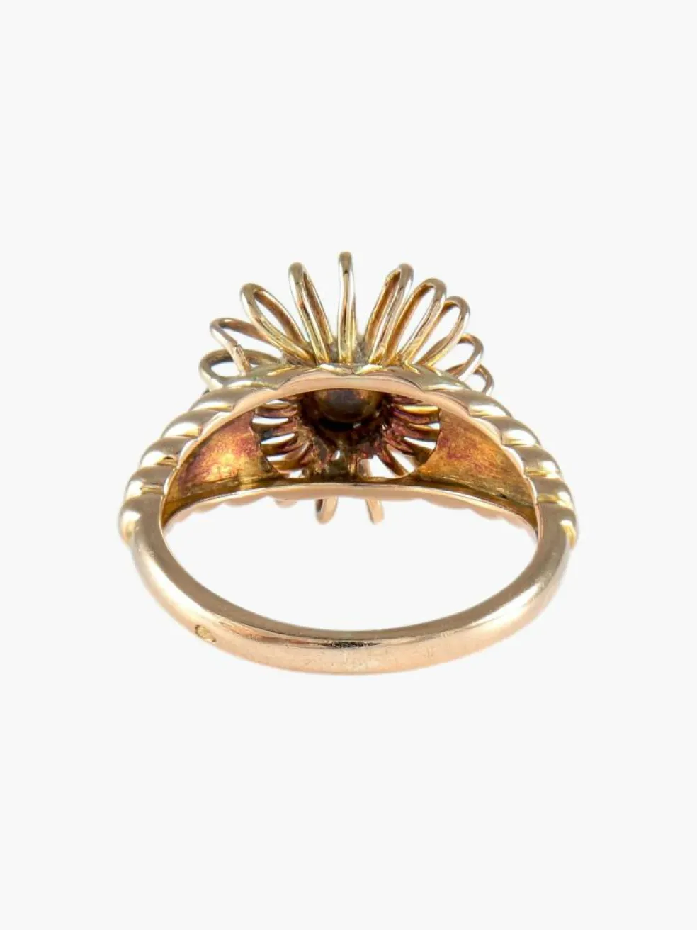 BAGUE "VINTAGE" OR & PERLE