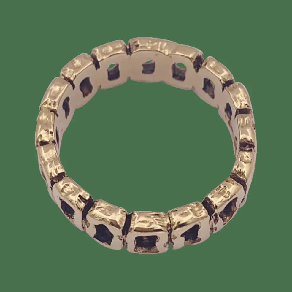 Bague vintage or jaune.