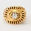 Bague Vintage Or Jaune Diamant