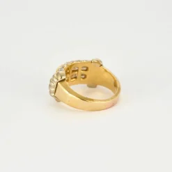 Bague Vintage Or Jaune et Diamants