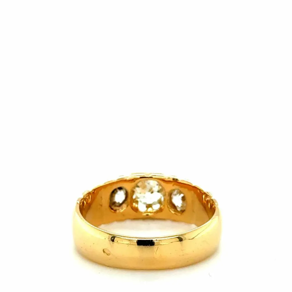 Bague Vintage Or jaune et Diamants - 1970