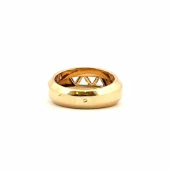 Bague vintage or jaune et diamants