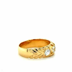 Bague Vintage Or jaune et Diamants - 1970