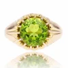 Bague vintage or péridot