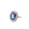 Bague vintage saphir de 4,36cts