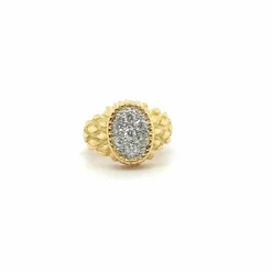 Bague vintage « Serpent » Or jaune et Diamants