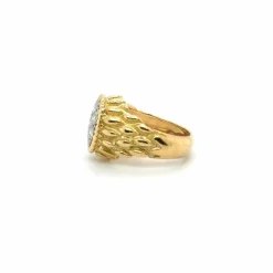 Bague vintage « Serpent » Or jaune et Diamants
