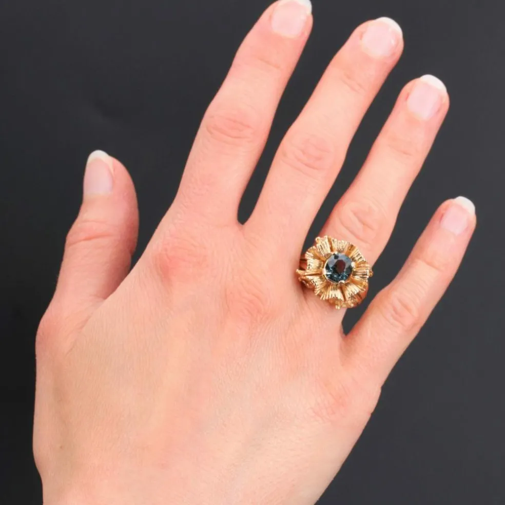 Bague vintage Spinelle coussin naturel