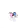 Bague vintage toi et moi saphirs et diamants en platine