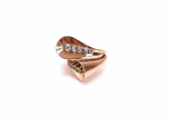 Bague vintage Toi et Moi or rose