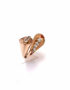 Bague vintage Toi et Moi or rose