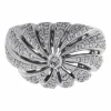 Bague vortex en or blanc et diamants