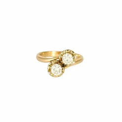 Bague "Vous & Moi" Or Jaune Diamants