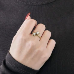 Bague "Vous & Moi" Or Jaune Diamants