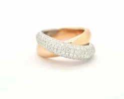 Bague Wagner en or blanc et rose