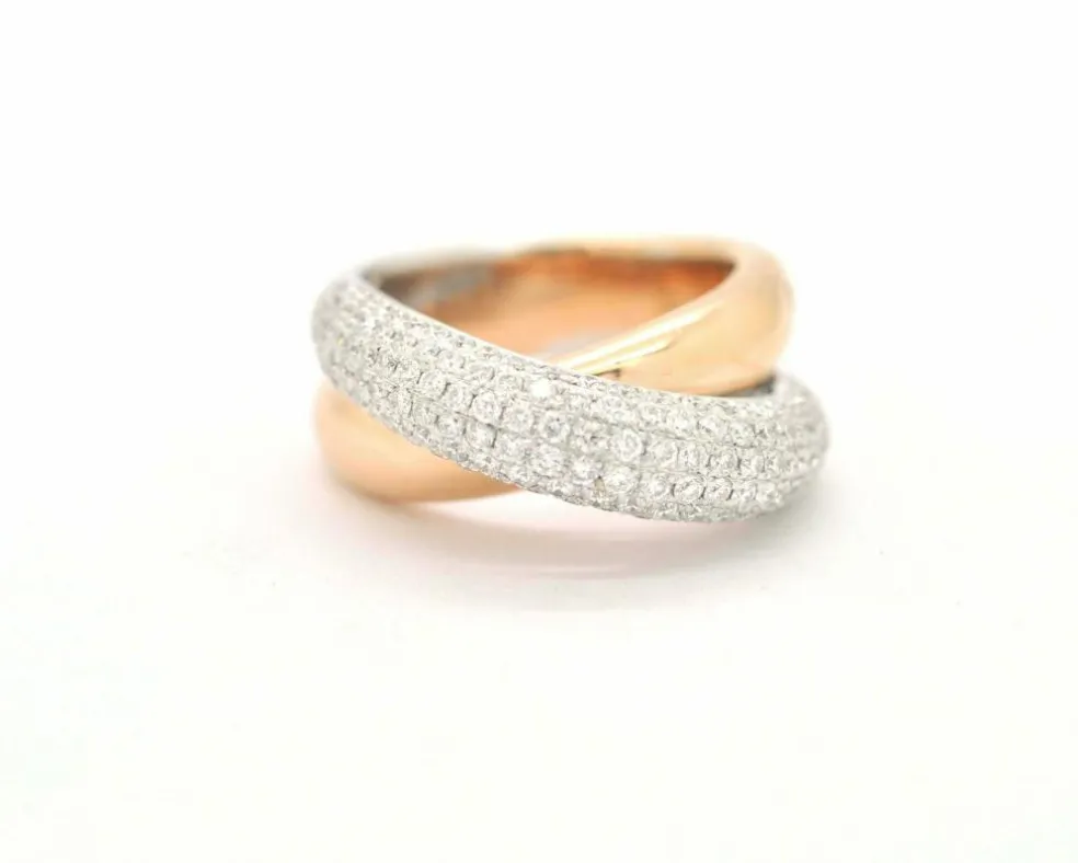 Bague Wagner en or blanc et rose