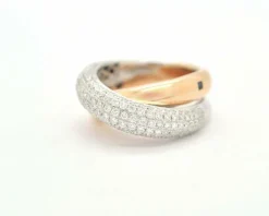 Bague Wagner en or blanc et rose