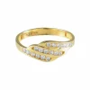 BAGUE "WAVE" OR JAUNE