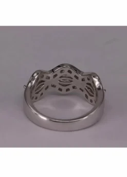 Bague Waves Or blanc et Diamants