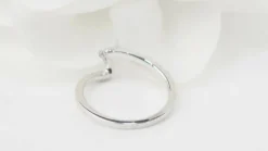 Bague Zig Zag or blanc diamants