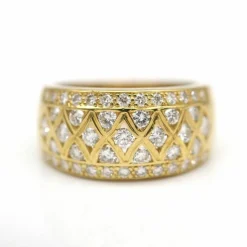 Bague ZIGY en or jaune et diamants