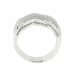 Bague zigzag Or blanc Diamants