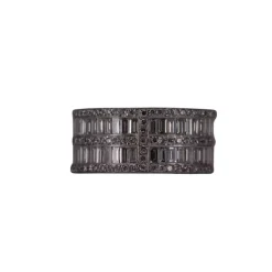 Bague Zigzag Or blanc et Diamants