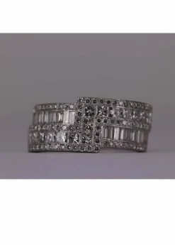 Bague Zigzag Or blanc et Diamants