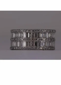 Bague Zigzag Or blanc et Diamants