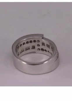 Bague Zigzag Or blanc et Diamants