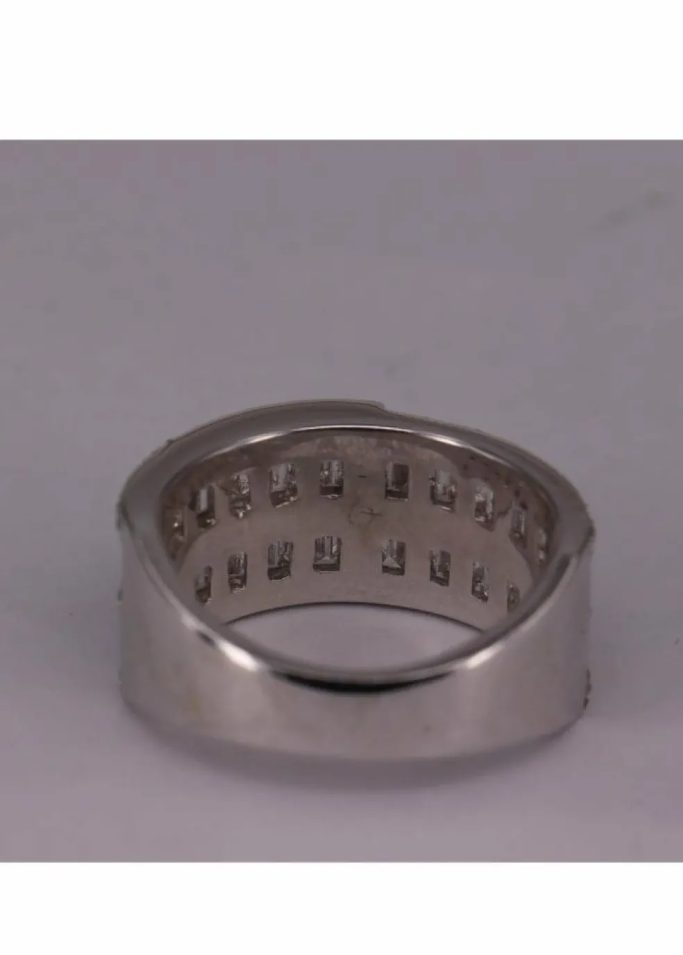 Bague Zigzag Or blanc et Diamants