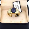 Bagues cabochon saphir