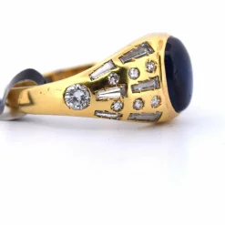 Bagues cabochon saphir