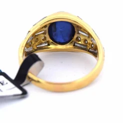 Bagues cabochon saphir