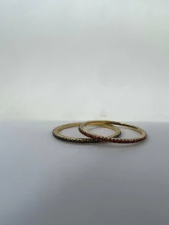 Bagues doubles en diamant et saphir orange
