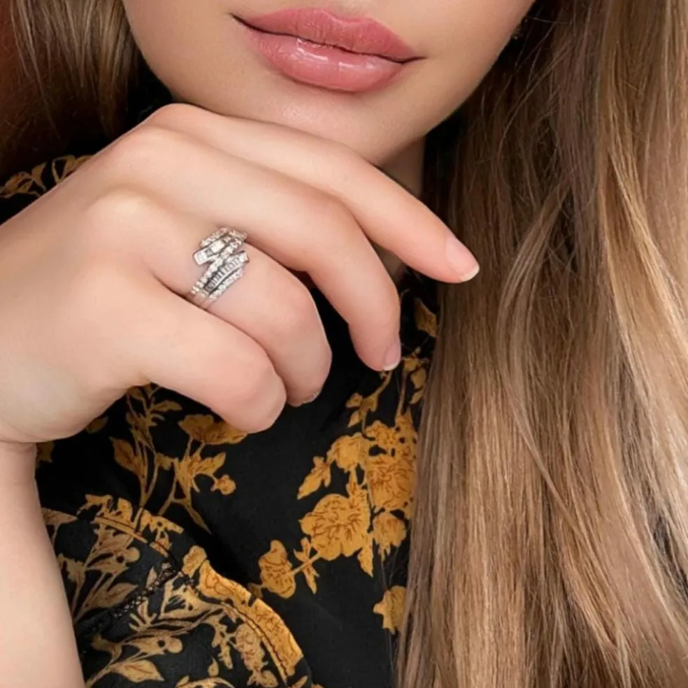 Bagues Or Blanc Diamants
