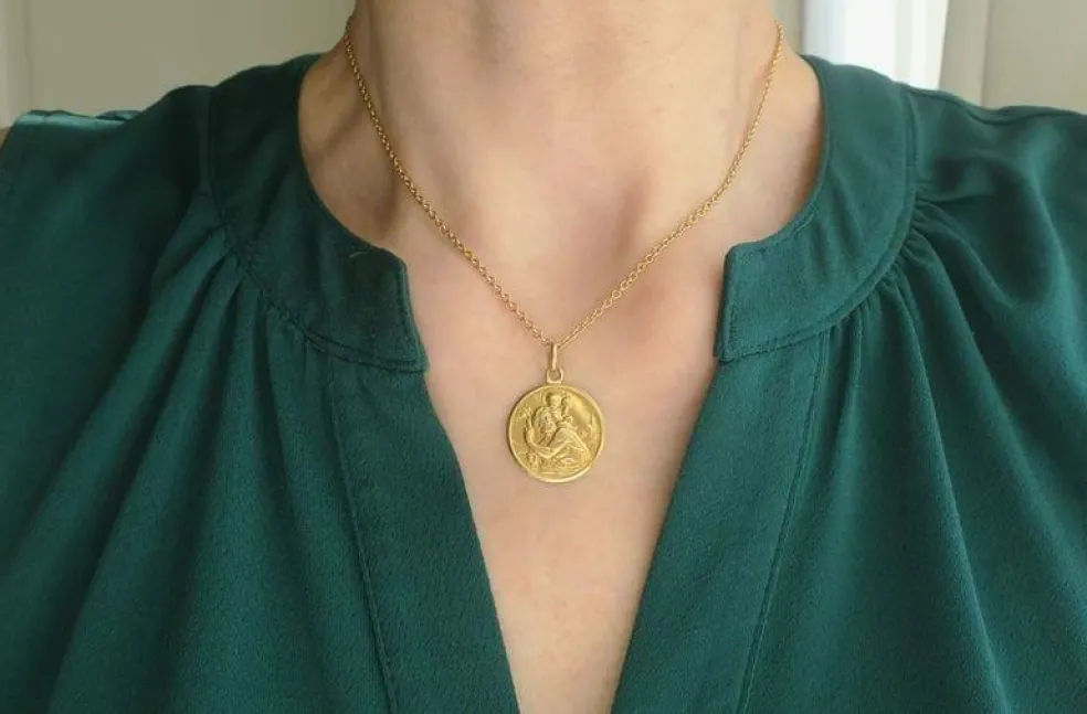 BECKER - importante médaille Saint Christophe