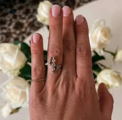 Belle Époque 2 tone gold diamond ring