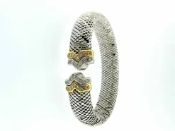 Bersani Bracelet modèle Cuff flexible en or avec diamants