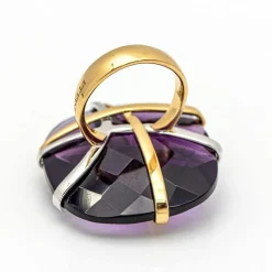 Bicolor ring Italian design. Brand new