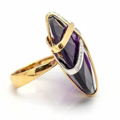 Bicolor ring Italian design. Brand new
