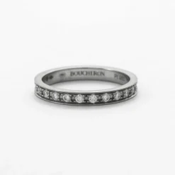 BOUCHERON - Alliance en Platine et Diamants "Beloved"