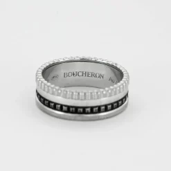 BOUCHERON - Bague Quatre Black or gris