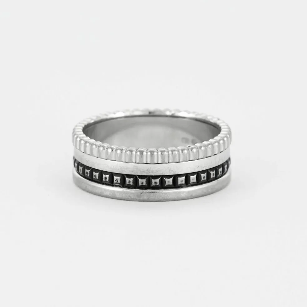 BOUCHERON - Bague Quatre Black or gris