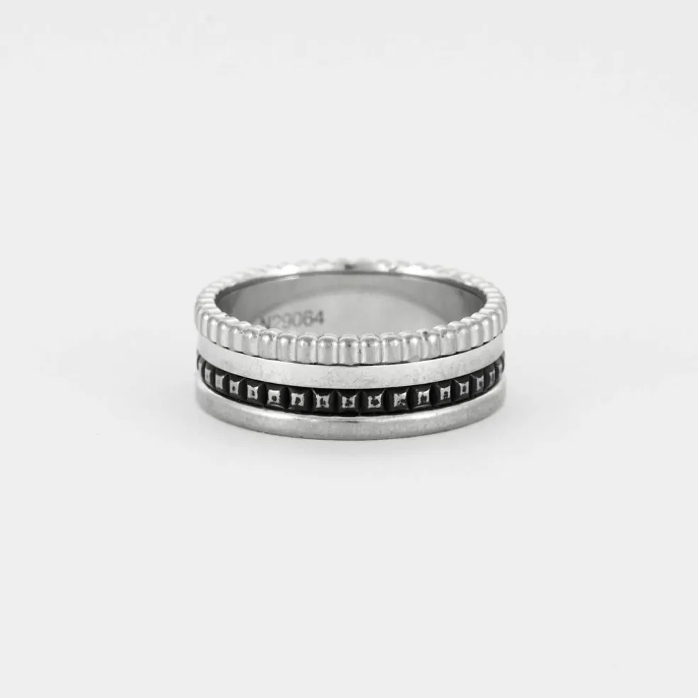 BOUCHERON - Bague Quatre Black or gris