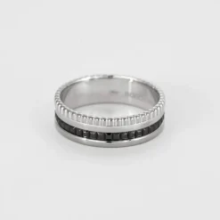 BOUCHERON - Quatre Black Edition Small - Bague en Or blanc et PVD
