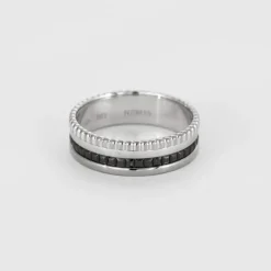 BOUCHERON - Quatre Black Edition Small - Bague en Or blanc et PVD