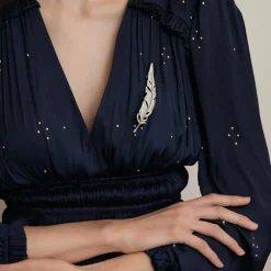 BOUCHERON- Broche Plume Diamants